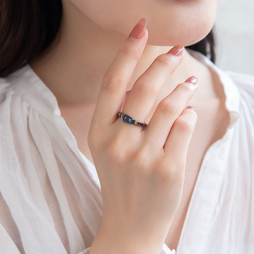 リング ニッケルフリー カラフル キュービックジルコニア 13号 指輪