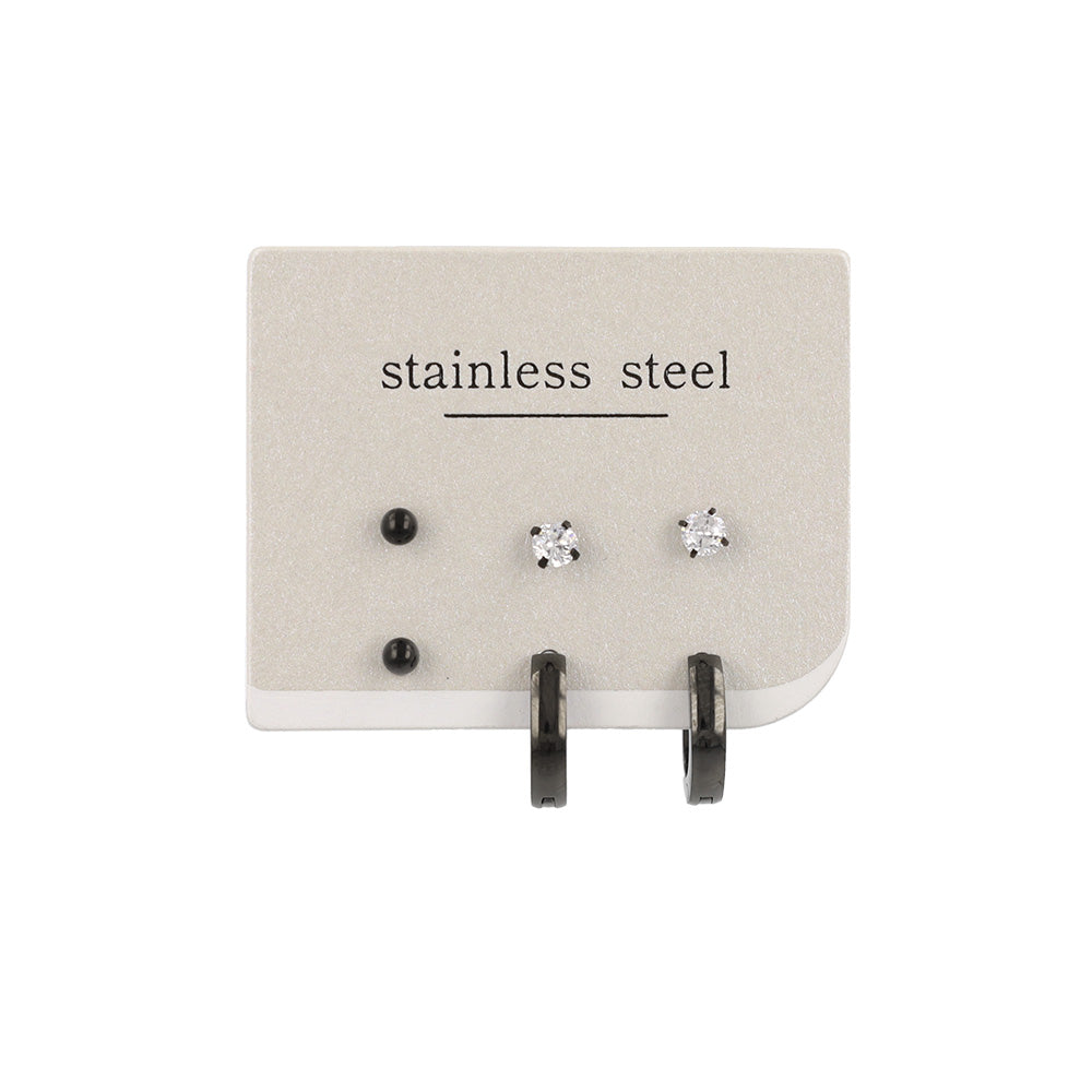 ピアス 6個セット サージカルステンレスポスト フープピアス スタッドピアス