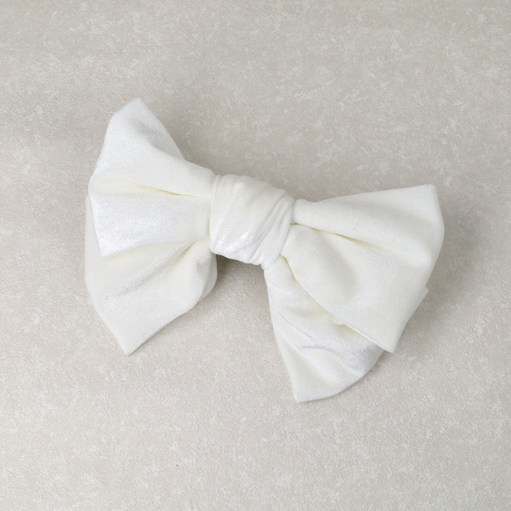 バレッタ リボン ホワイト ベロア – OSEWAYAオンラインストア