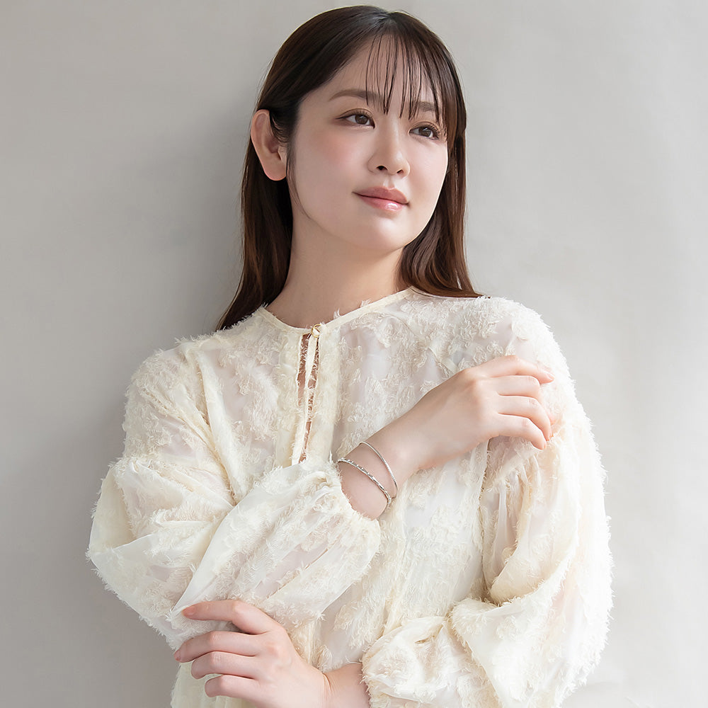 ブレスレット set half bangle ニッケルフリー メタル ロープ バンブー 2本セット スリム ハーフバングル
