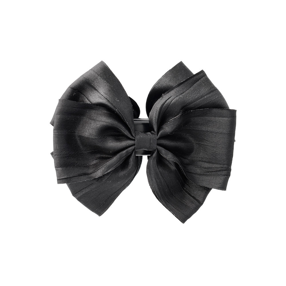 ヘアクリップ リボン ダブル バンスクリップ