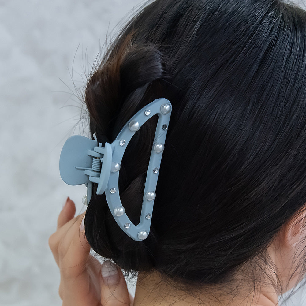 ヘアクリップ パール バンスクリップ