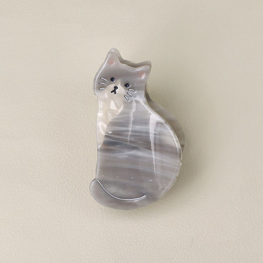 ヘアクリップ アニマル 動物 ネコ 猫 バンスクリップ – OSEWAYA
