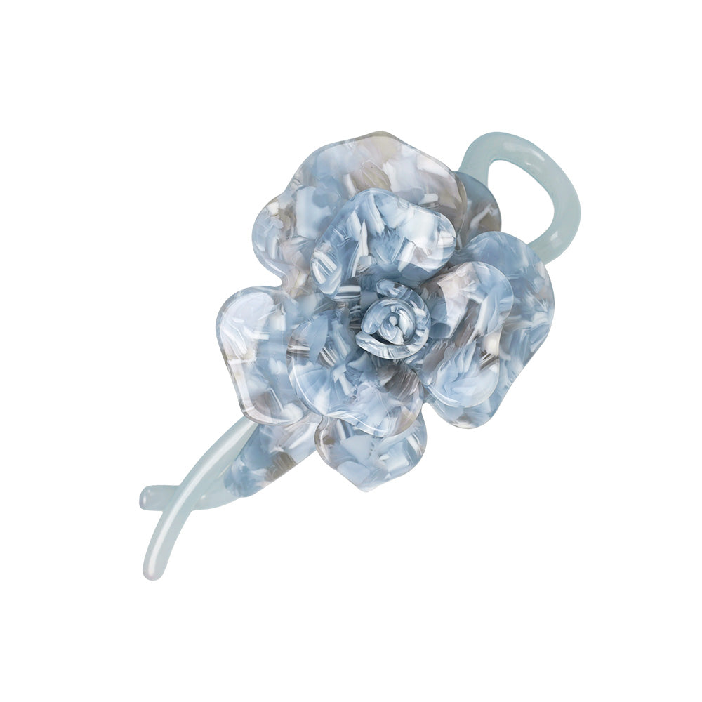 ヘアクリップ NOUVE. Jクリップ フラワー マーブル カラー