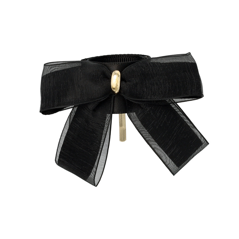 ヘアカフ クラップカフ スリムタイプ ダブル リボン シアー