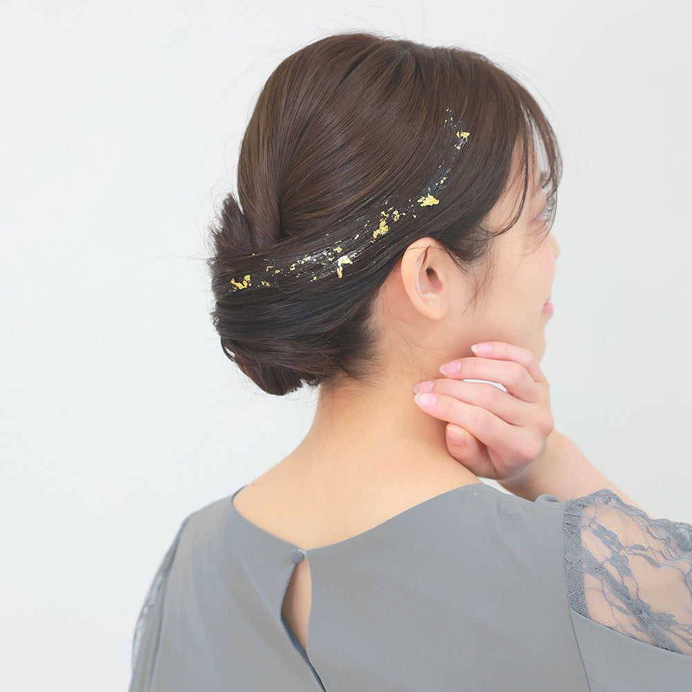 ヘアアレンジパーツ 金箔・銀箔 ケース入り