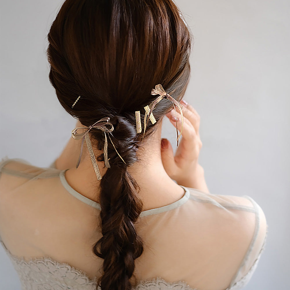 ヘアアレンジセット 5個セット(リボンUピン/ミニクリップ/ピン)
