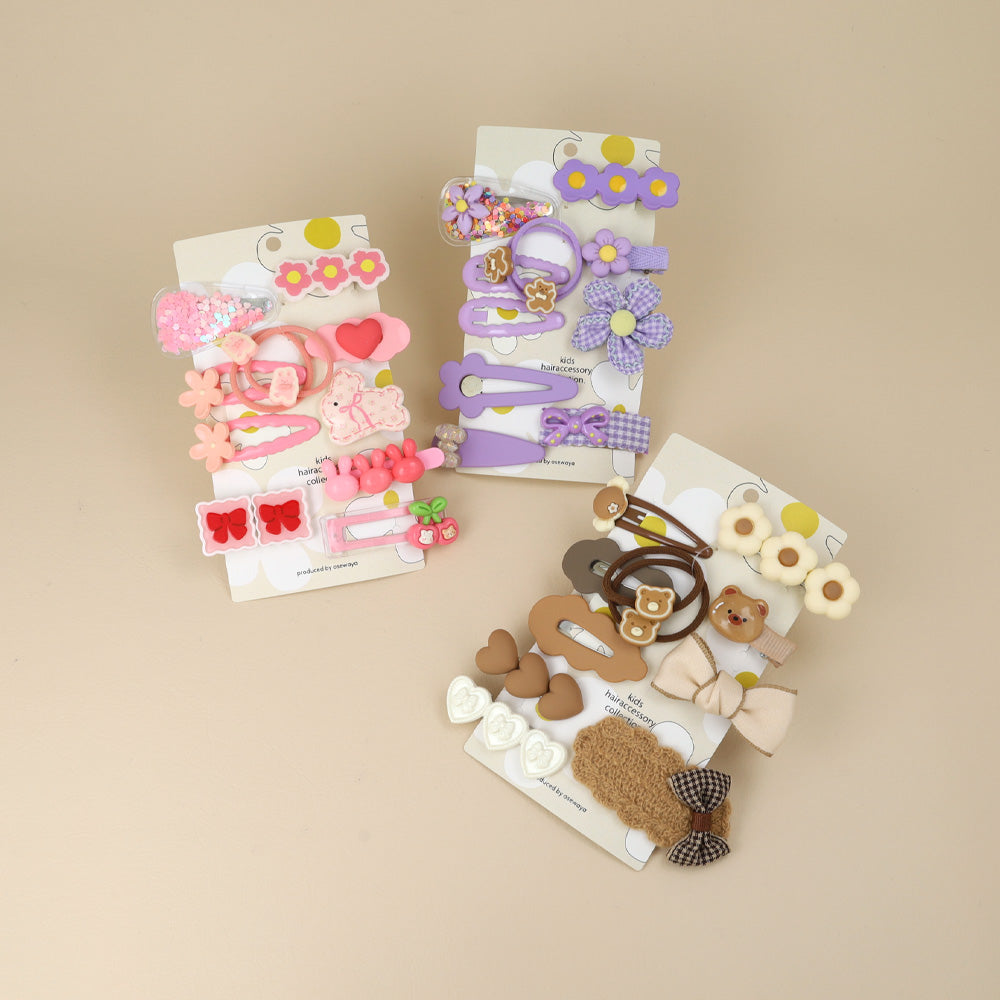 キッズアクセサリー フラワー うさぎ クマ リボン さくらんぼ ハート