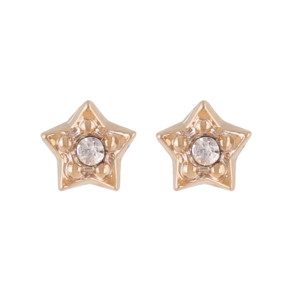 ピアス tiny. ニッケルフリー メタル 星 ストーン 極小 スタッドピアス