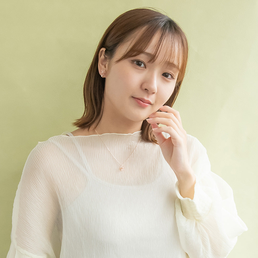 イヤリング ニッケルフリー メタル 桜 ネジバネ式イヤリング