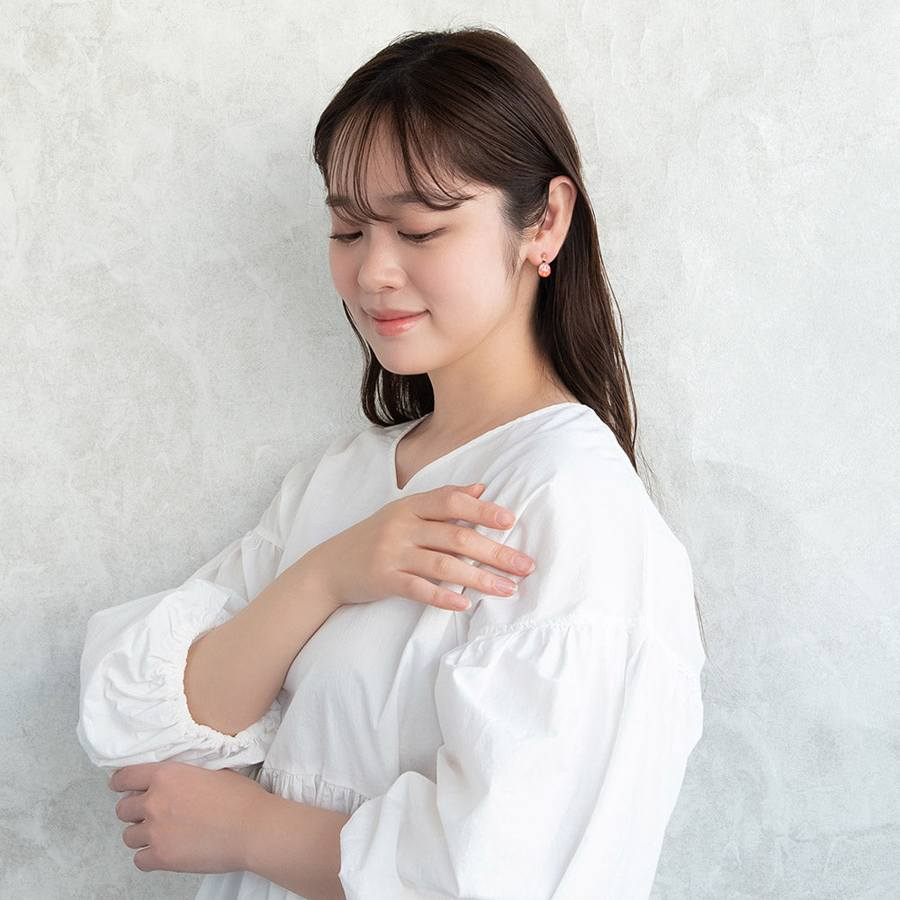 ピアス 達磨 だるま 福だるま 赤 チタンポスト スタッドピアス