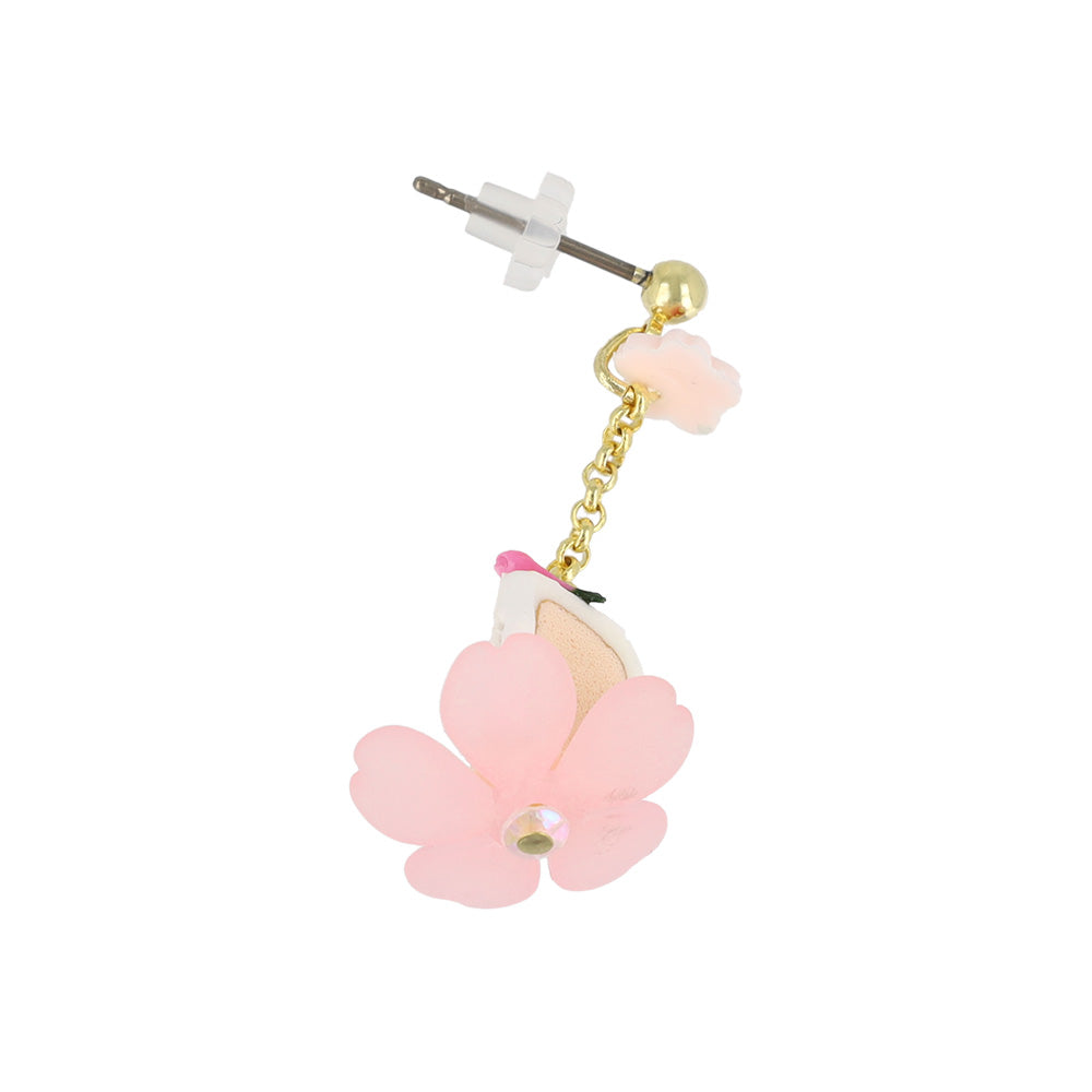 ピアス 桜 フラワー ケーキ スイーツ チタンポスト スタッドピアス