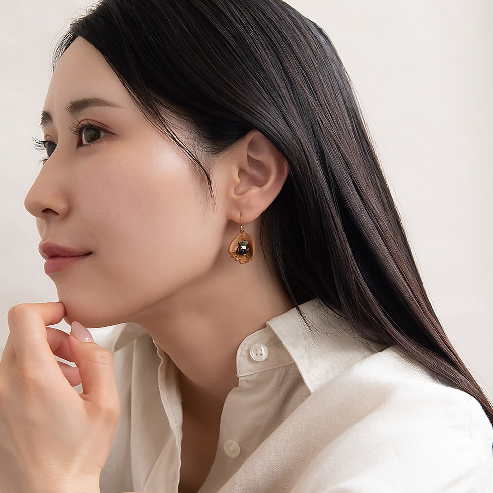 【Ayatorie】小さなくまの野球ピアス