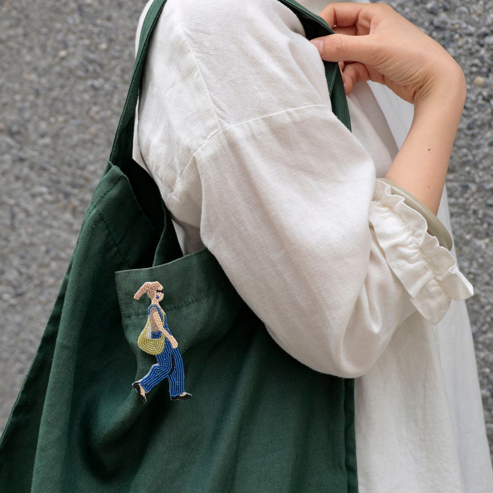 【MIYUKI/ミユキ】おでかけブローチキット ショッピング ビーズ 刺繍 ブローチピン