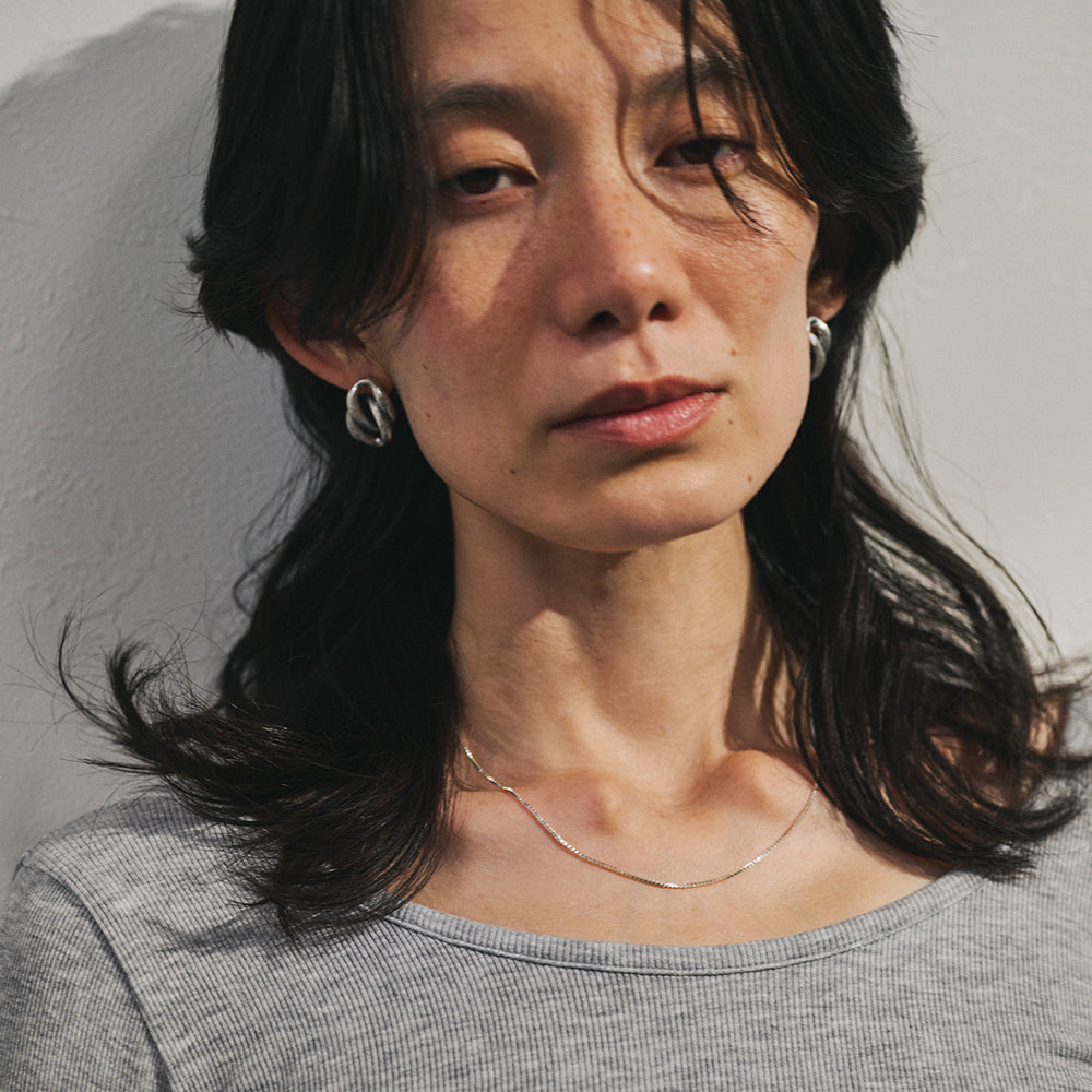 【LIMITED NUMBER】silver925 plated collection ネックレス ニッケルフリー メタル ベネチアンチェーン マンテル ショートネックレス オリジナル巾着付き