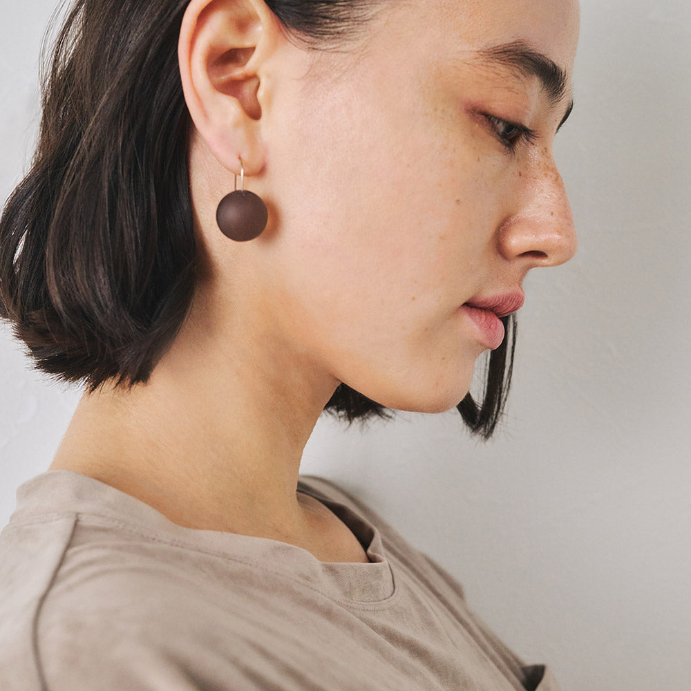 【LIMITED NUMBER】MELLOW ピアス ニッケルフリー メタル マット クリア カラー ホマイカ ボール フックピアス