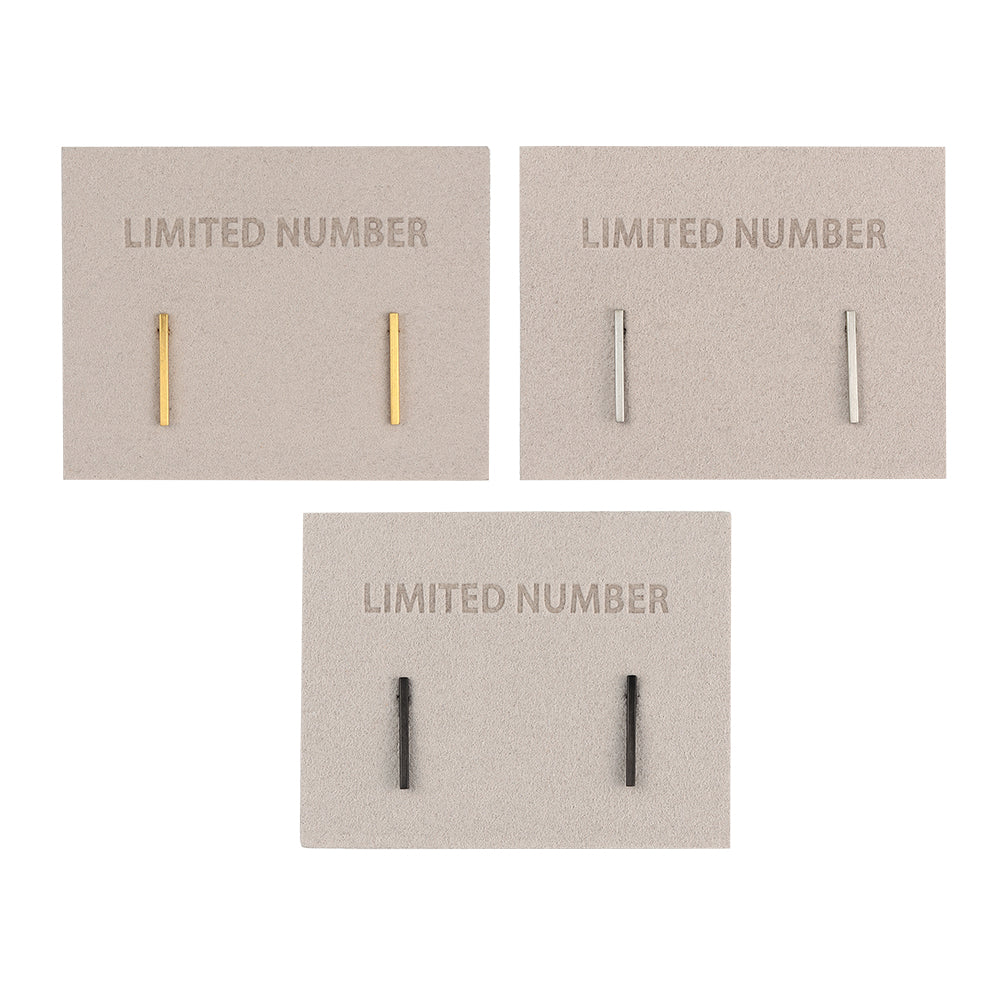 【LIMITED NUMBER】STAINLESS collection ピアス メタル Iライン ステック スタッドピアス