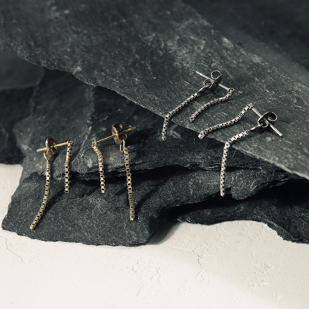 LIMITED NUMBER】STAINLESS collection ピアス メタル スリム