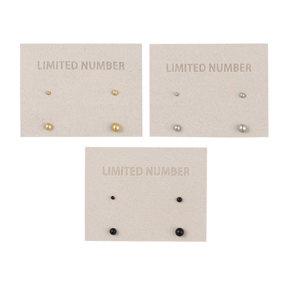 【LIMITED NUMBER】STAINLESS collection ピアス メタル ミニ ボール 4個セット スタッドピアス