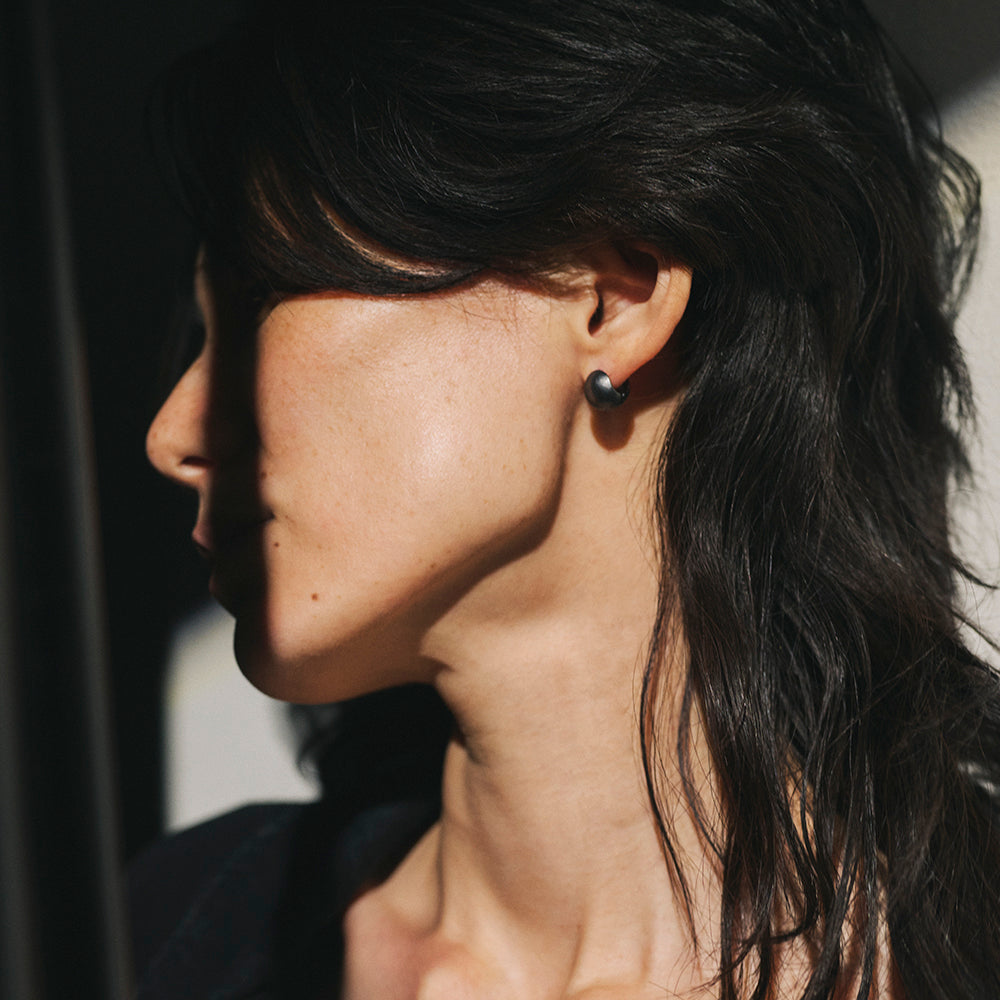 【LIMITED NUMBER】STAINLESS collection ピアス メタル ボール ワンタッチ フープピアス