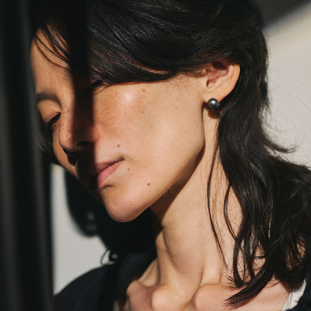 【LIMITED NUMBER】STAINLESS collection ピアス メタル ボール ワンタッチ フープピアス
