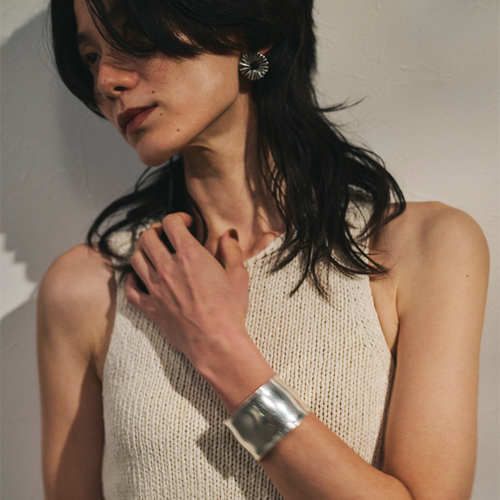 【LIMITED NUMBER】Vintage Like ピアス ニッケルフリー メタル フラワー クロス スエード風 リボン チタンポスト スタッドピアス