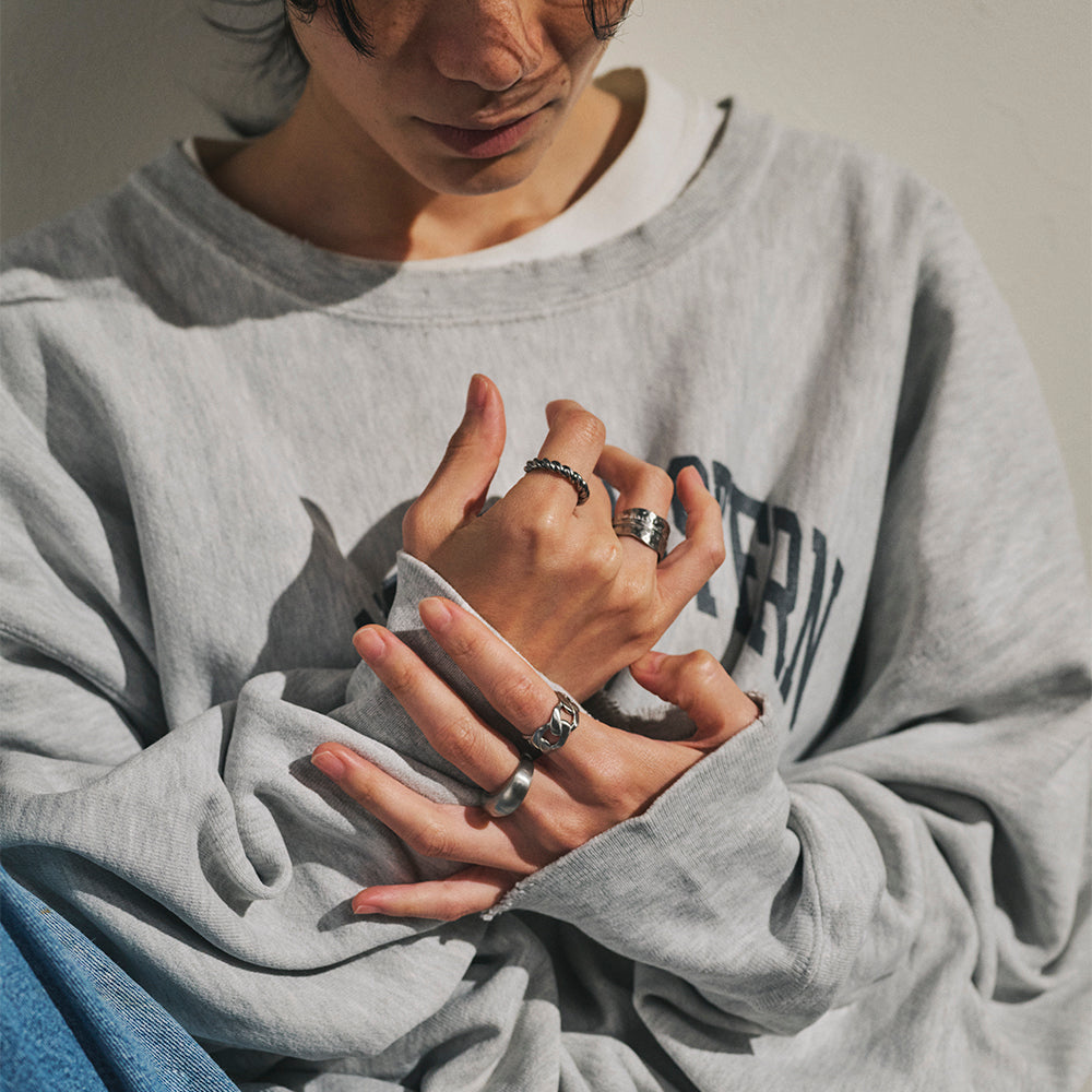 【LIMITED NUMBER】STAINLESS collection リング メタル キヘイチェーン フラット 13号 17号 指輪