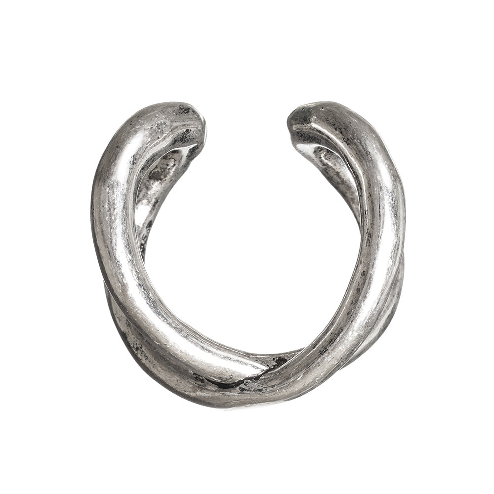 【LIMITED NUMBER】Vintage Like/volume ring リング ニッケルフリー メタル ∞ クロス ライン ワイド フリーサイズ 指輪