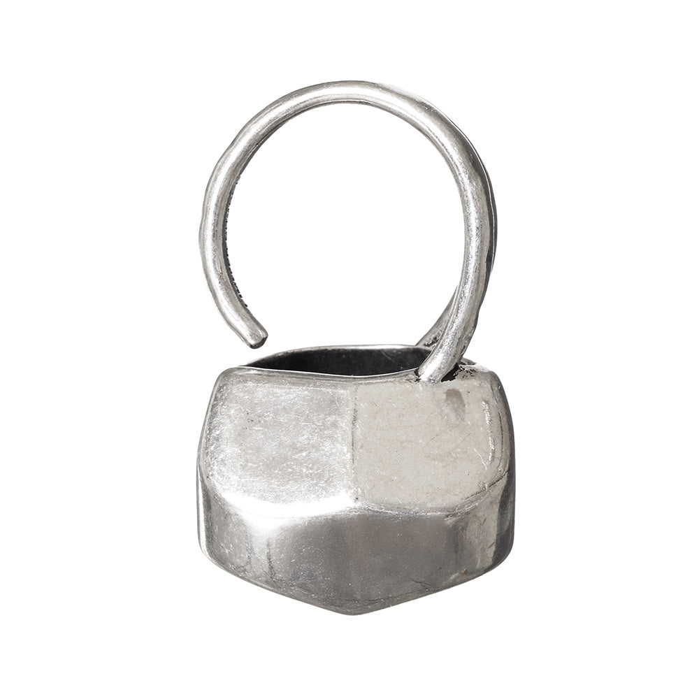 【LIMITED NUMBER】Vintage Like/volume ring リング ニッケルフリー メタル ブロック ロック フリーサイズ 指輪