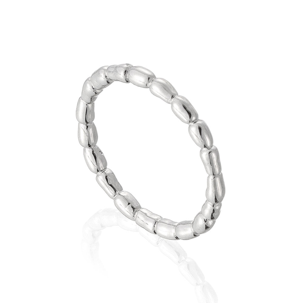 【Suu her.】リング オーバルボール スリム 13号 指輪 オリジナルクリアケース付き