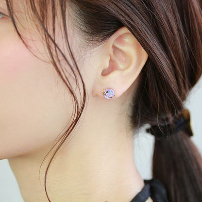 ピアス 三日月 土星 星 パール 5個セット スタッドピアス