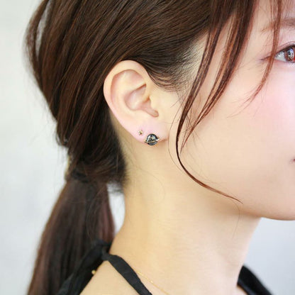 ピアス 三日月 土星 星 パール 5個セット スタッドピアス