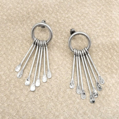 【LIMITED NUMBER】ピアス ニッケルフリー ピーコック チタンポスト ドロップピアス