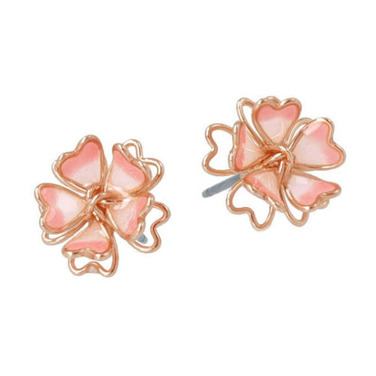 ピアス ニッケルフリー 桜 ワイヤー フラワー チタンポストピアス