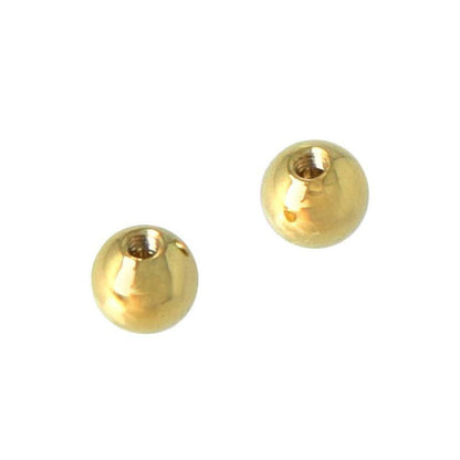 ボディピアス ステンレス キャッチ 替玉 18G ボール 4mm ネジ式 2個入り