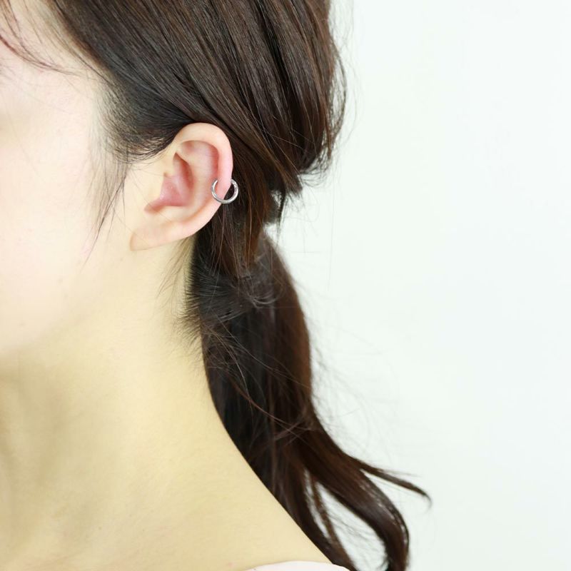 ボディピアス ステンレス フープ ワンタッチ セグメントリング 14G 内径8mｍ【1個販売】
