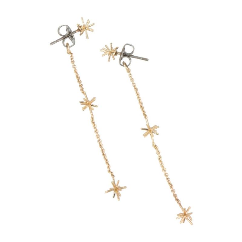 【LIMITED NUMBER】MOON ピアス ニッケルフリー ブライトスター 2way ステーションデザイン バックキャッチピアス
