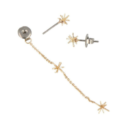 【LIMITED NUMBER】MOON ピアス ニッケルフリー ブライトスター 2way ステーションデザイン バックキャッチピアス