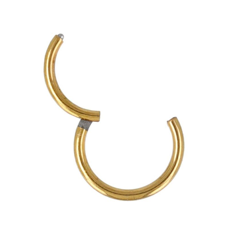 ボディピアス サージカルステンレス 316L 6mm フープ ワンタッチ セグメントリング 20G 【1個販売】