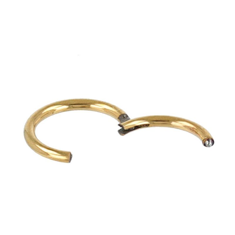 ボディピアス サージカルステンレス 316L 6mm フープ ワンタッチ セグメントリング 20G 【1個販売】