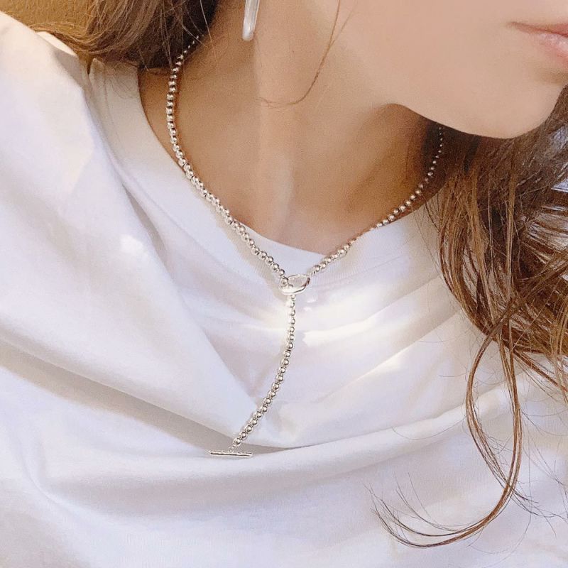 【LIMITED NUMBER】silver925 plated collection ヴィンテージライク シルバーチェーン ショートネックレス ニッケルフリー オリジナル巾着付き