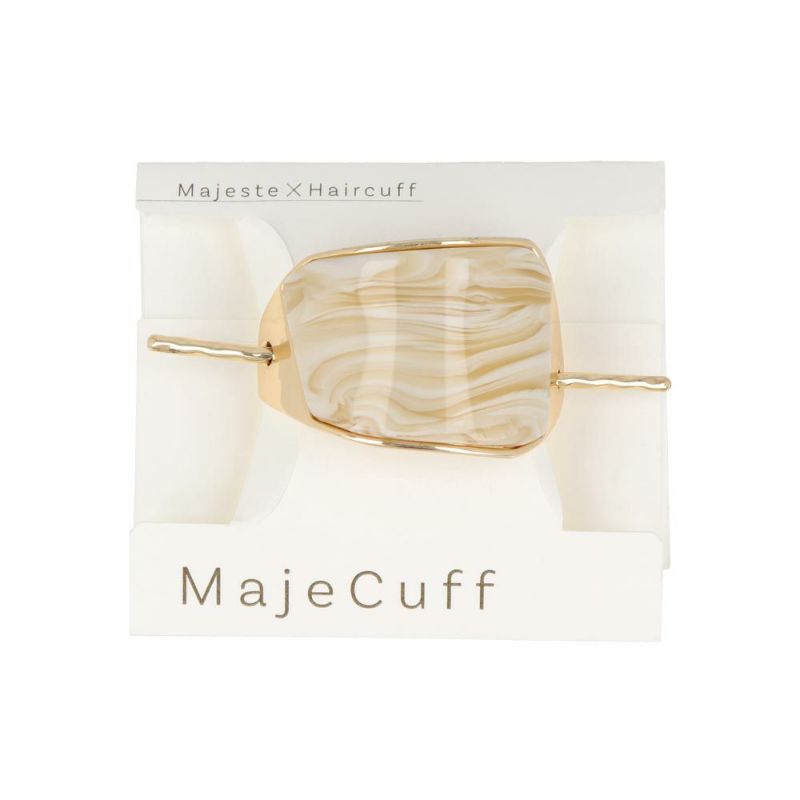 MajeCuff/マジェカフ マジェステみたいなヘアカフ 樹脂 マーブル メタル ニッケルフリー