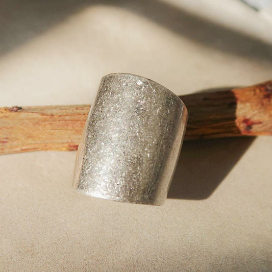 【LIMITED NUMBER】OVER AND OVER! チャンキー インナーメッセージ ヴィンテージ風 リング 13号 指輪 ニッケルフリー