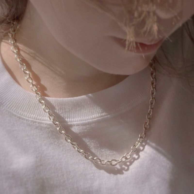 【LIMITED NUMBER】silver925 plated collection シルバーチェーン ニッケルフリー ショートネックレス オリジナル巾着付き