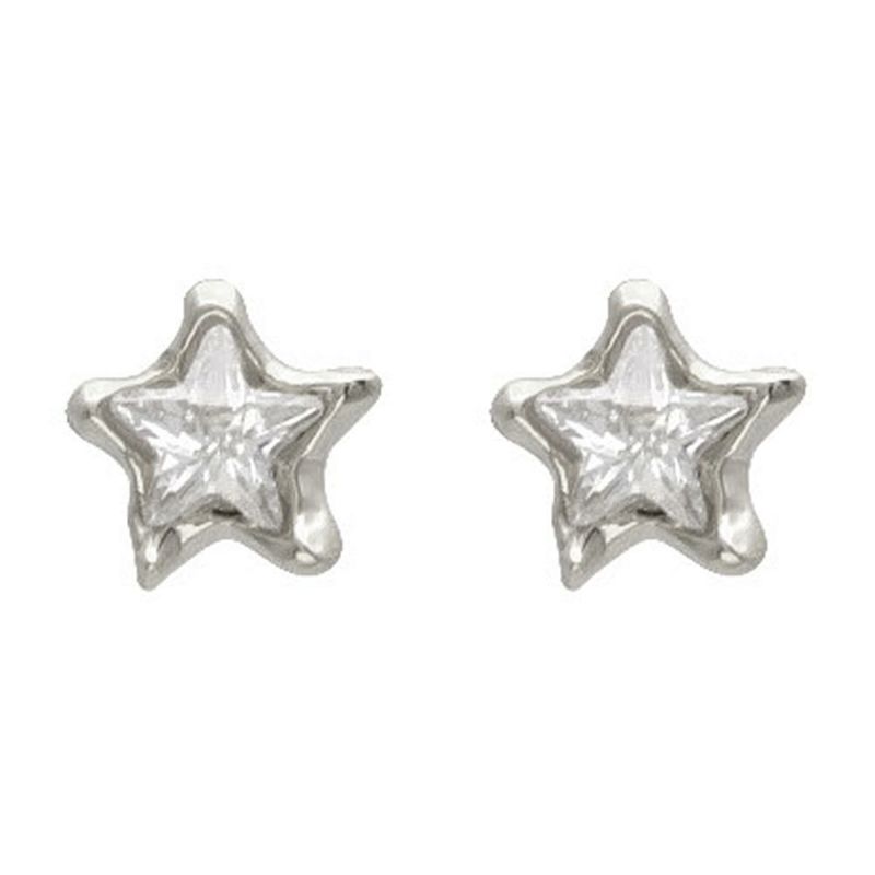 ピアス ニッケルフリー メタル キュービックジルコニア スター