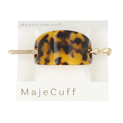 MajeCuff/マジェカフ マジェステみたいなヘアカフ ブラック べっ甲風 メタル