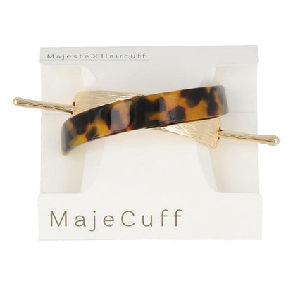 MajeCuff/マジェカフ マジェステみたいなヘアカフ ブラック べっ甲風 スラッシュ メタル