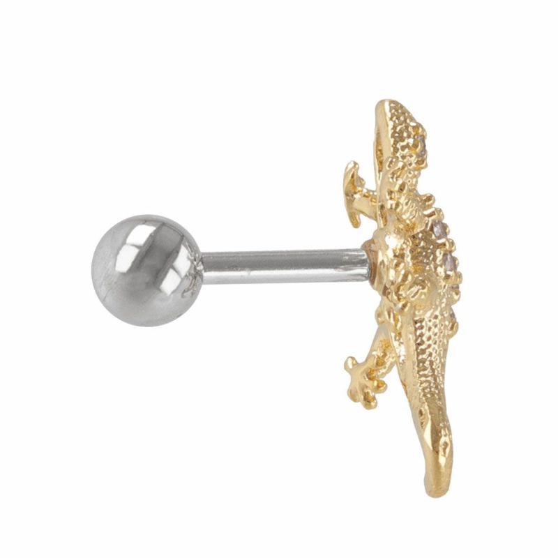 ボディピアス トカゲ リザード キュービックジルコニア