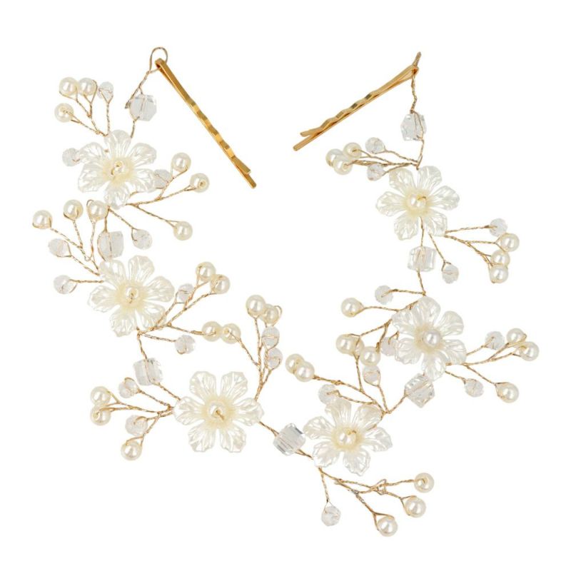 Classy ヘッドドレス ニッケルフリー グロウ ホワイトフラワー