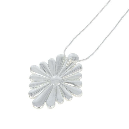 【LIMITED NUMBER】silver925 plated collection シルバーチェーン ニッケルフリー フラワー スライドボール ロング ペンダントネックレス オリジナル巾着付き